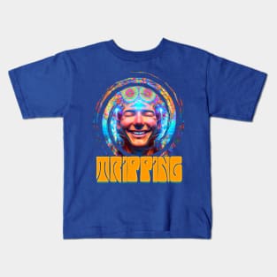 Tripping - Captioned (2) - Trippy Psychedelic Art Kids T-Shirt